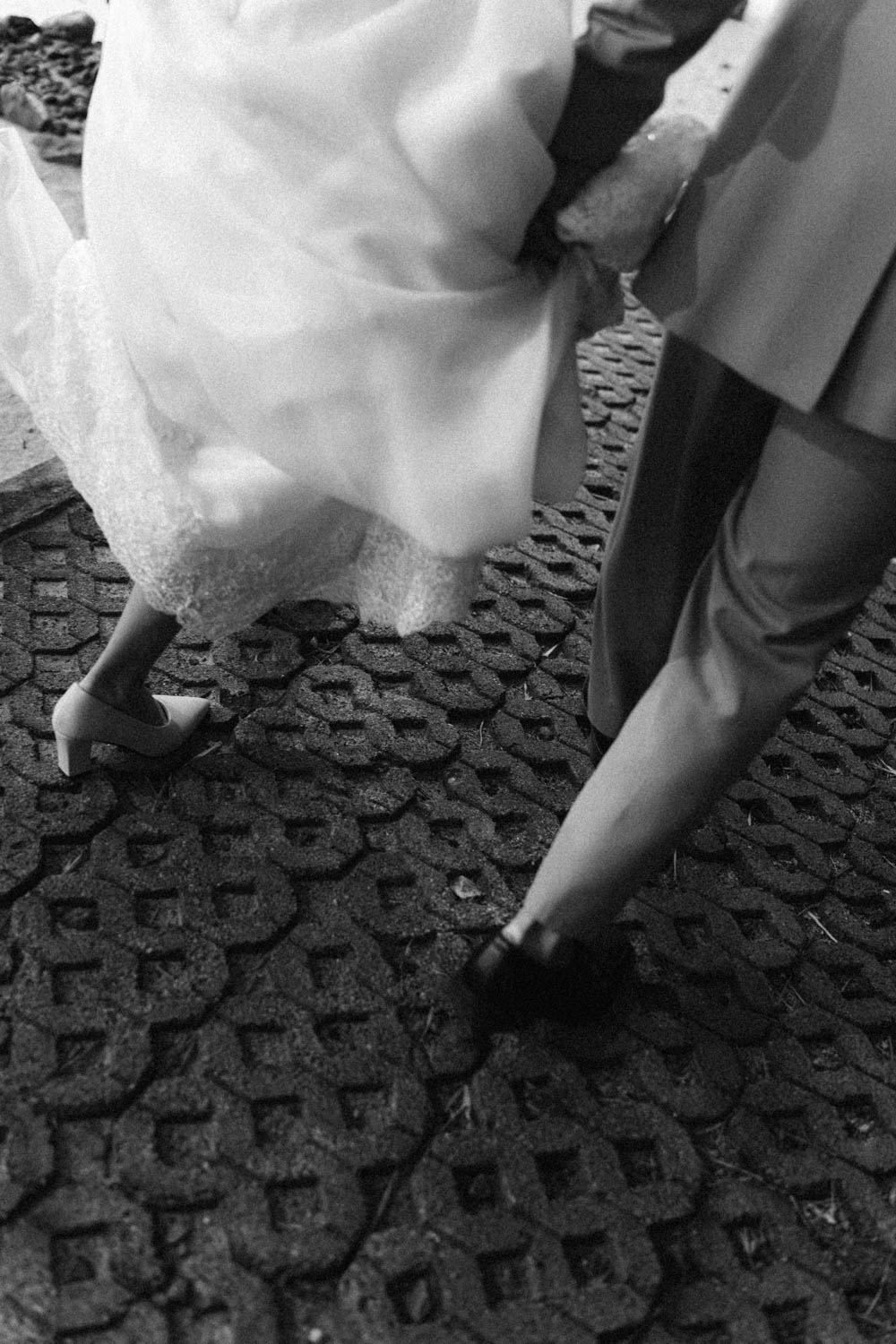 Couple walking after the ceremony, photographed in Hua Hin